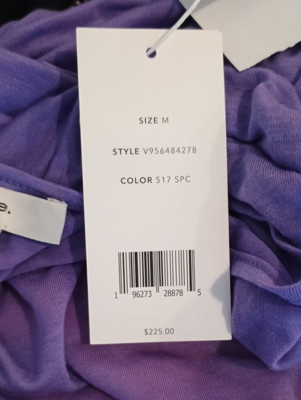 Vince Women's Lavender Long-Sleeve Lightweight Top by - Picture 5 of 5
